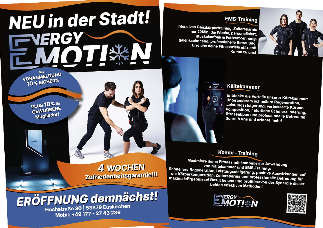 Flyerdesign Werbeagentur Euskirchen - Köln - Bonn - Beispielbild