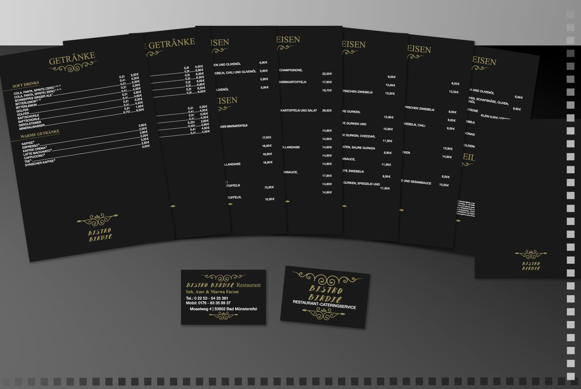 Speisekarten erstellen & designen Euskirchen - Köln - Bonn Bild