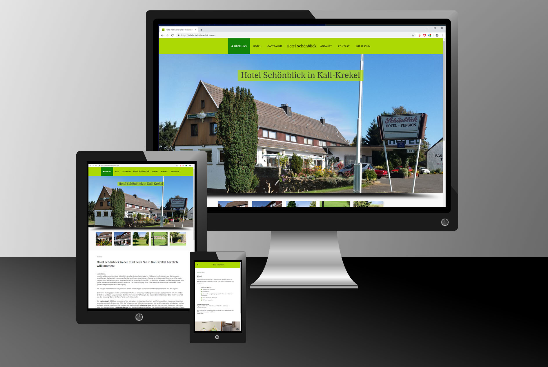 Webdesign für Hotel Schönblick Kall - Bild