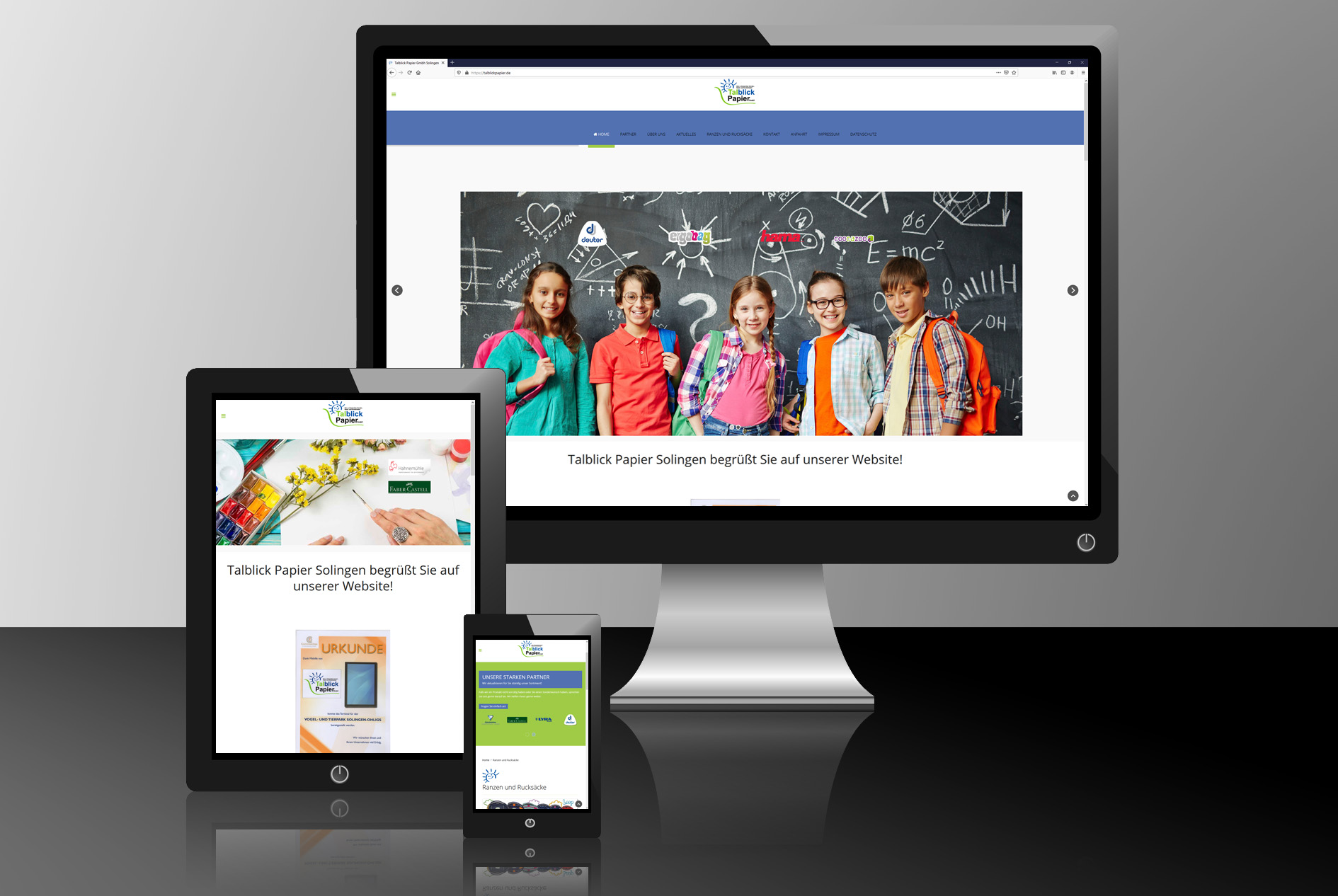 Webdesign für Fachgeschäft Talblick Papier - Bild